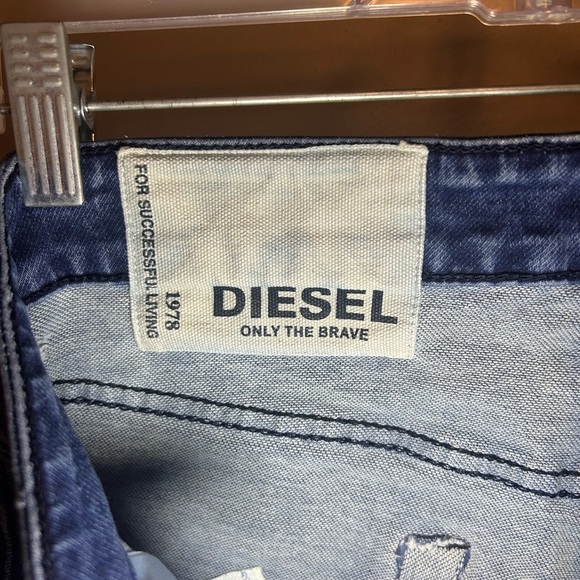 Diesel trompe l'oeil jean sweatpants - Picture 2 of 16